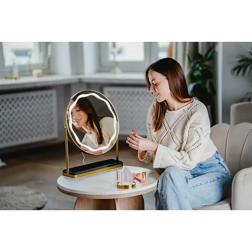 Sminkspegel BEAUTIFLY Elegant Rund LED med Belysningslägen