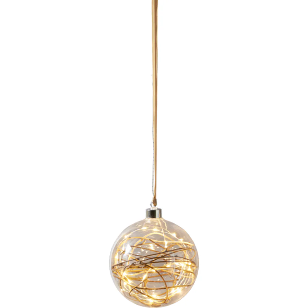 Glasdekoration Star Trading Glow Glasboll