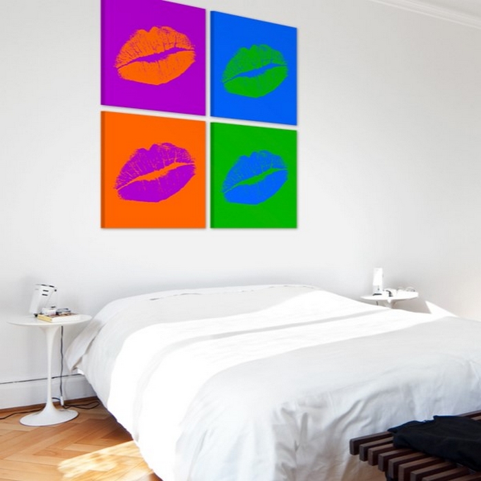 Tavla - Kisses Popkonst 80x80 80x80 cm