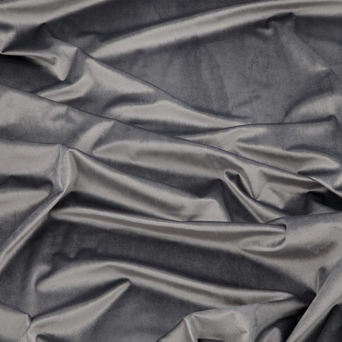 Mary Curtain Polyester/velvet - 2-pack - Grey / - 135*250 Grå