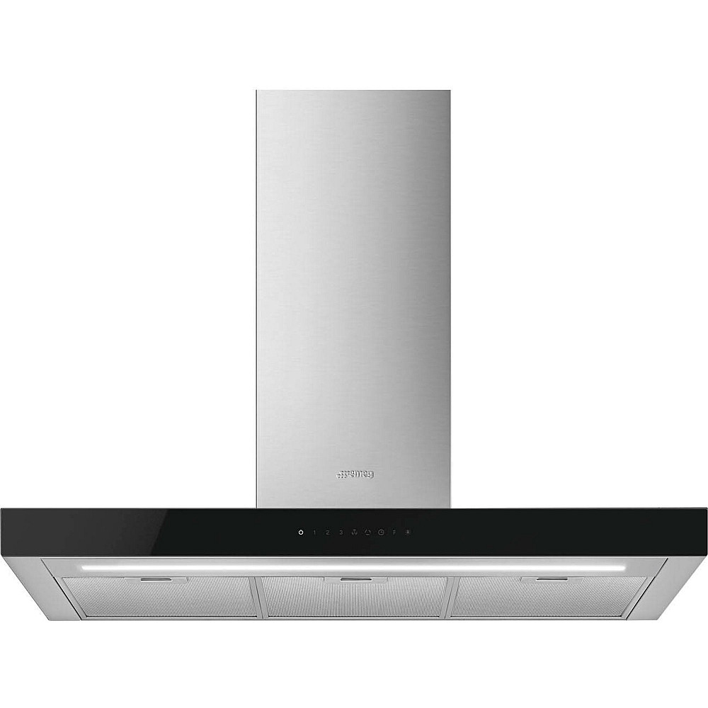 Vägghängd Köksfläkt Smeg KBT9L4VN Rostfri Design med LED och Touchkontroll