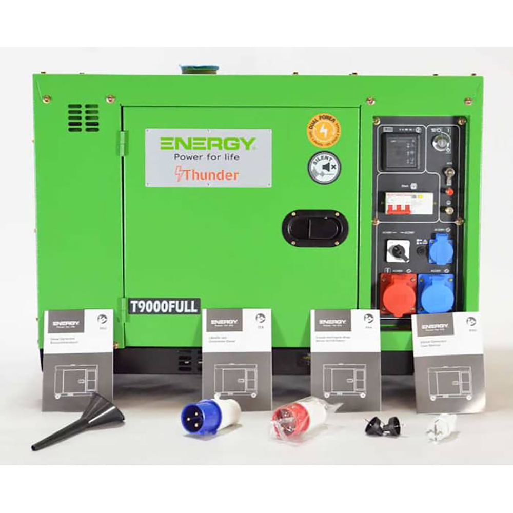 Elverk Energy T9000FULL 3-fas/1-fas Diesel