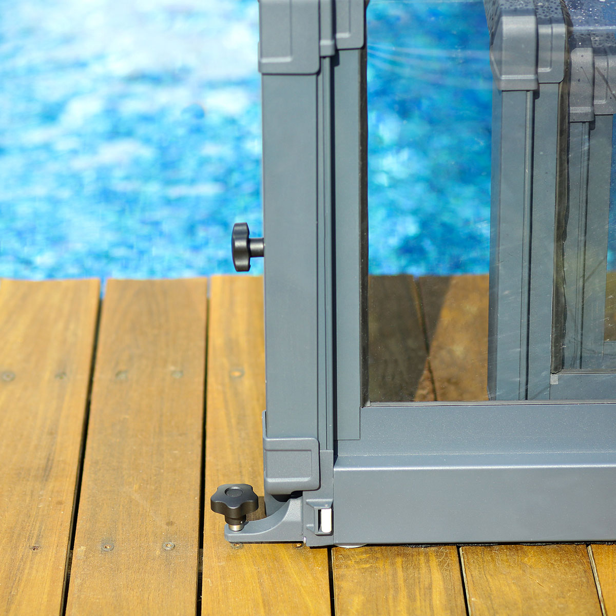 MAJORCA POOL ENCLOSURE FOR 4X6 POOL-GREY 4x6 m