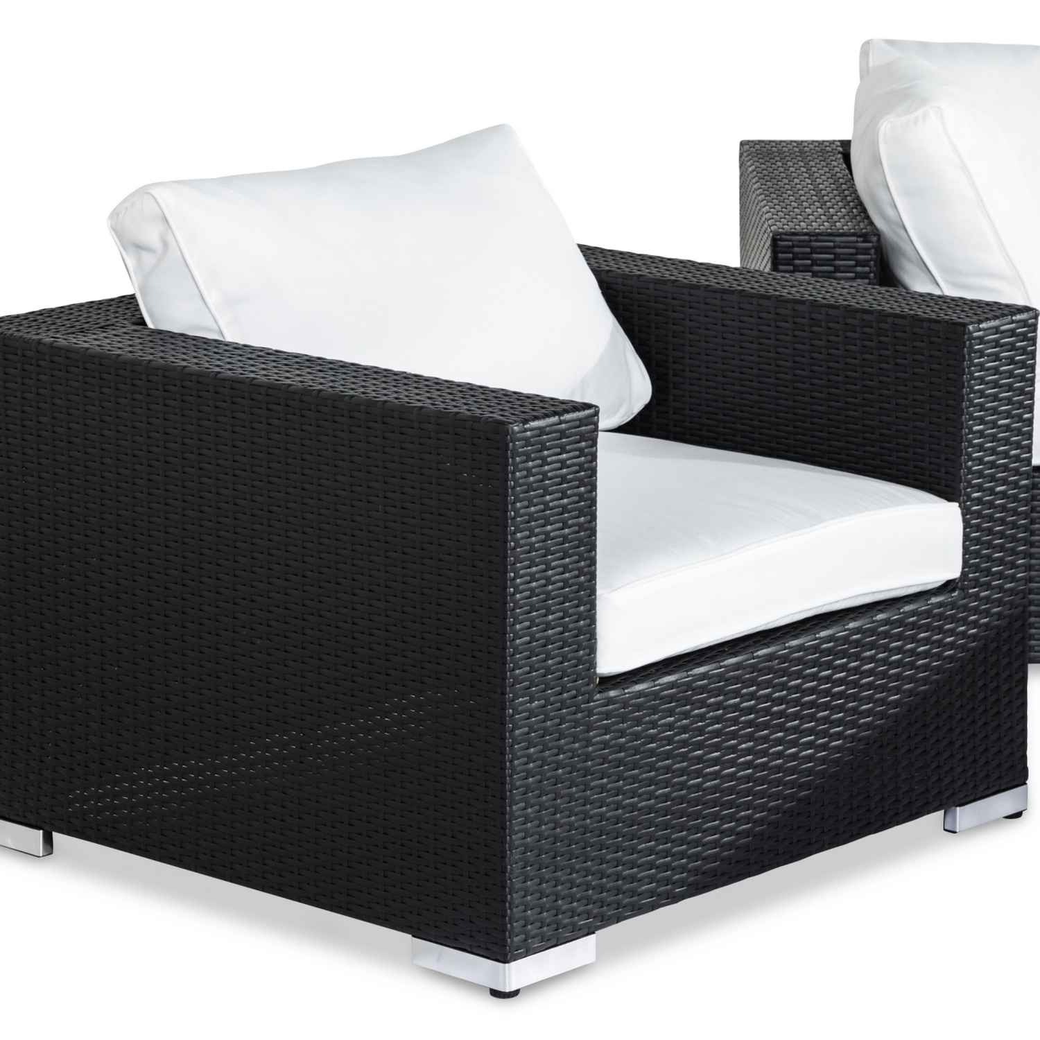 Loungegrupp Comfort Garden Bahamas 3-sits med 2 Fåtöljer och Soffbord 100x60 Utomhus