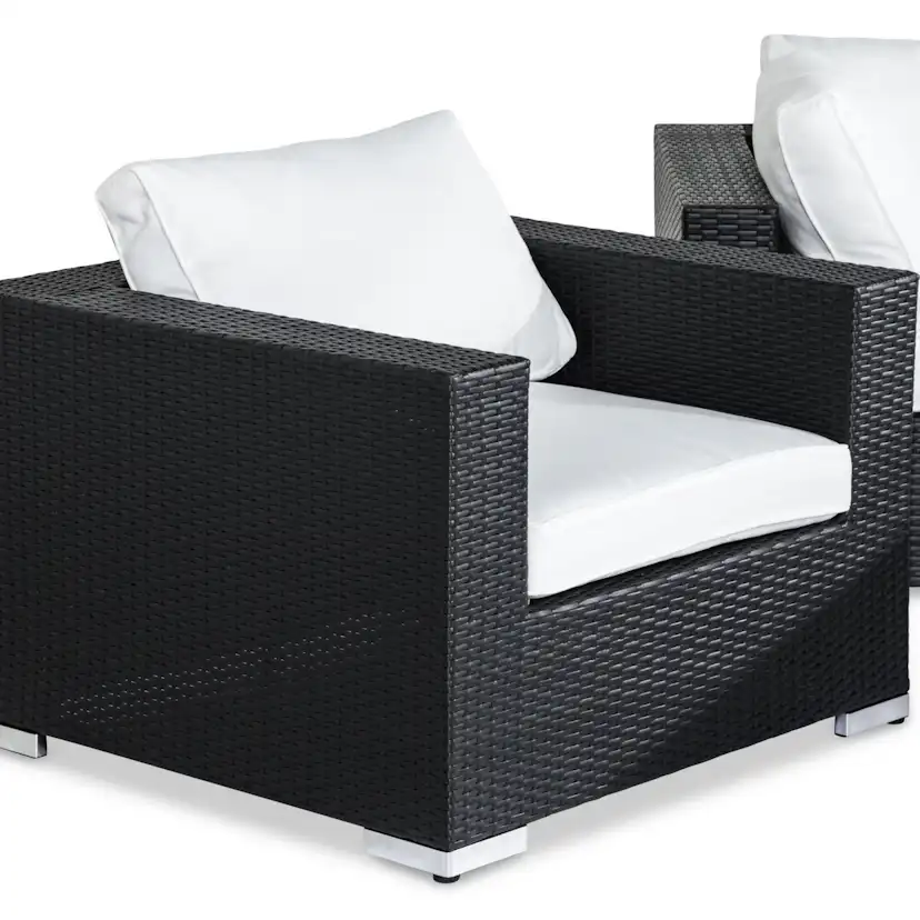 Loungegrupp Comfort Garden Bahamas 3-sits med 2 Fåtöljer och Soffbord 100x60 Utomhus
