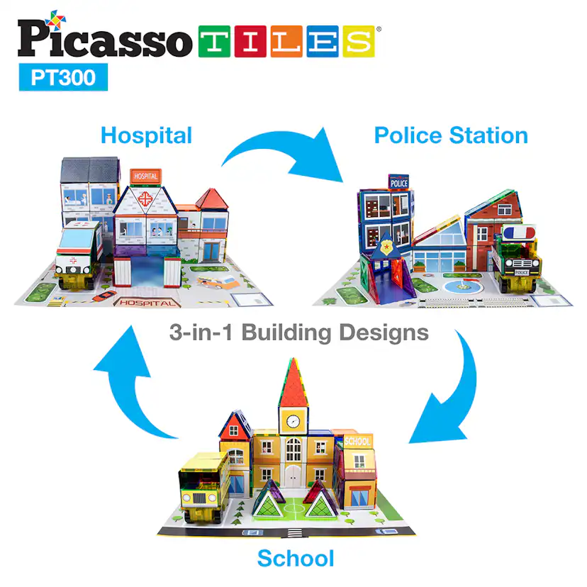 Magnetplattor Picasso Tiles 300 bitar