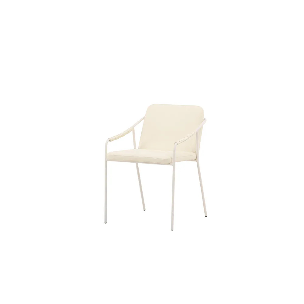 Tvist Dining Chair - Beige / Beige PU Beige