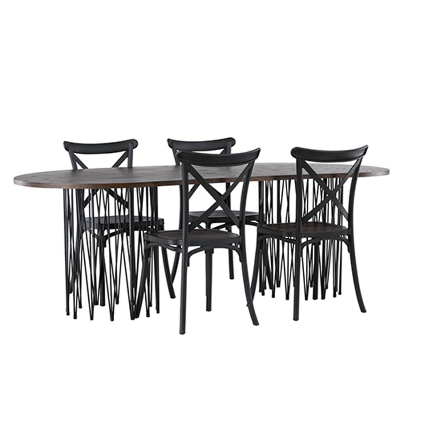 Matgrupp furniture/fashion Stone med 4 Crosett Stolar