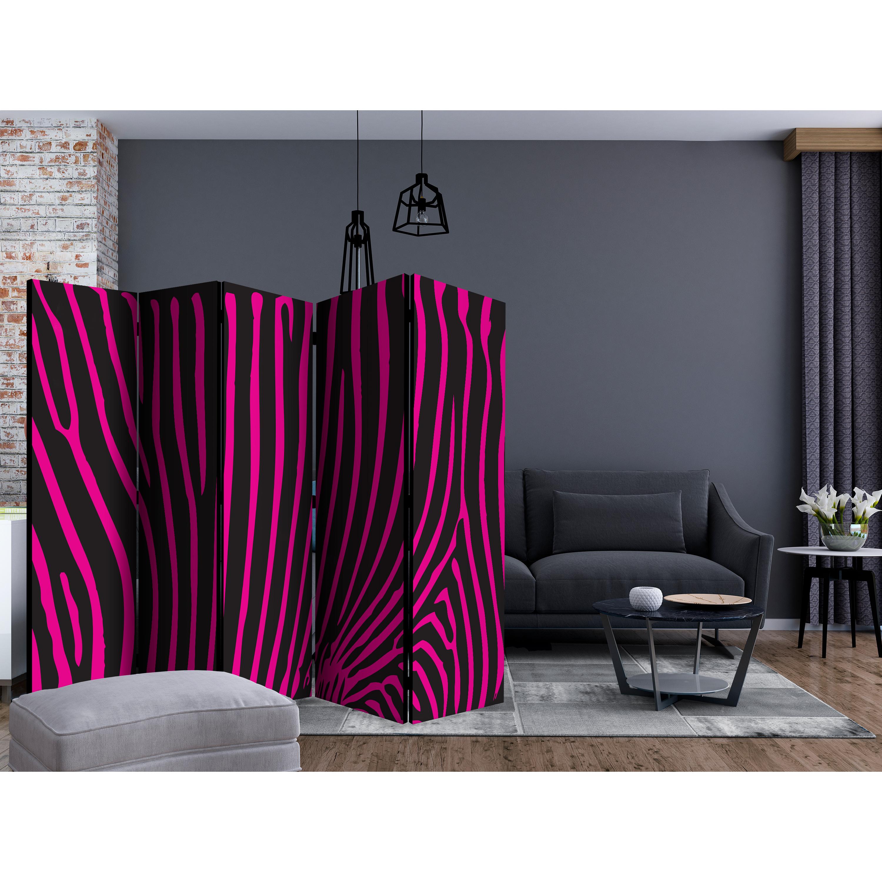Rumsavdelare Skärmvägg Arkiio Zebra Pattern II 225x172 cm