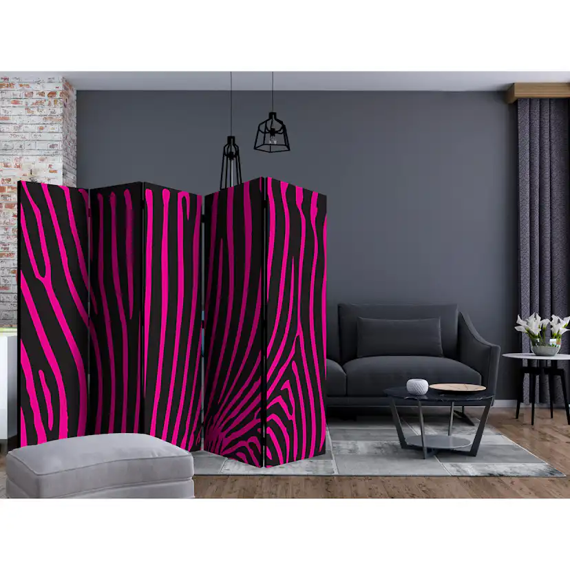 Rumsavdelare Skärmvägg Arkiio Zebra Pattern II 225x172 cm