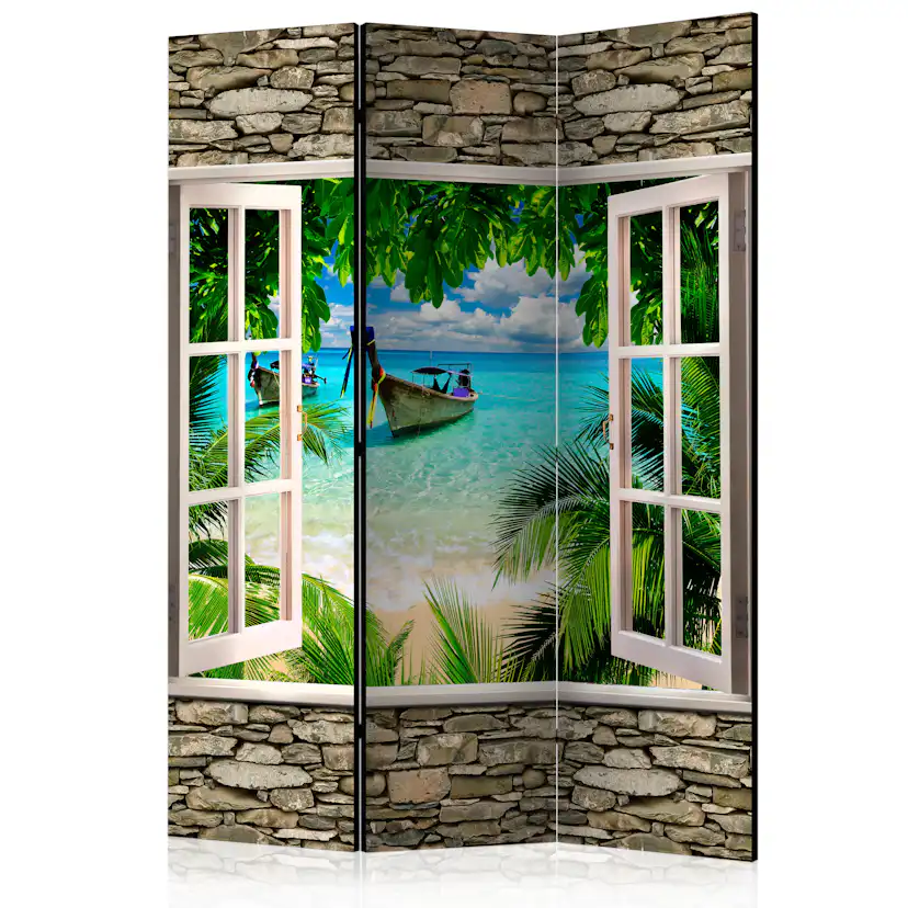 Rumsavdelare Skärmvägg Arkiio Tropical Beach 135x172 cm