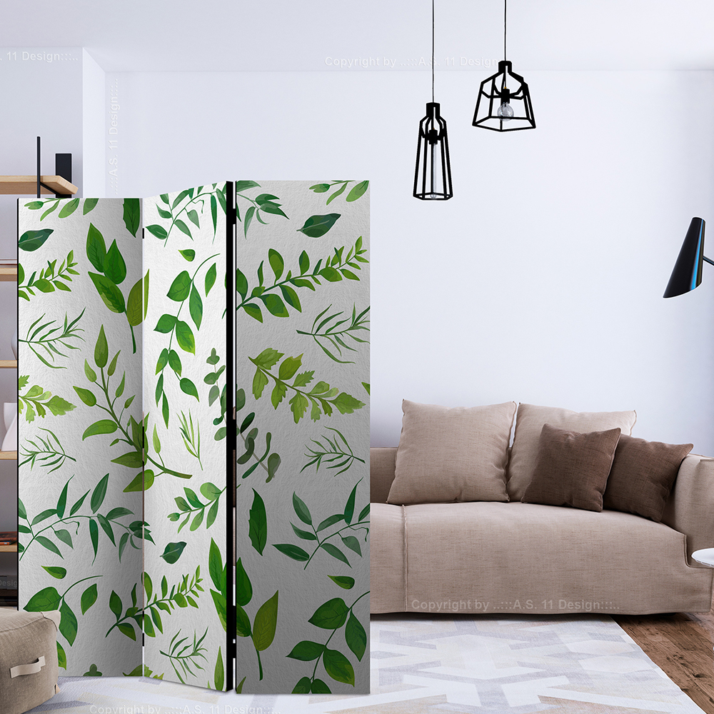 Rumsavdelare Skärmvägg Arkiio Green Twigs 135x172 cm