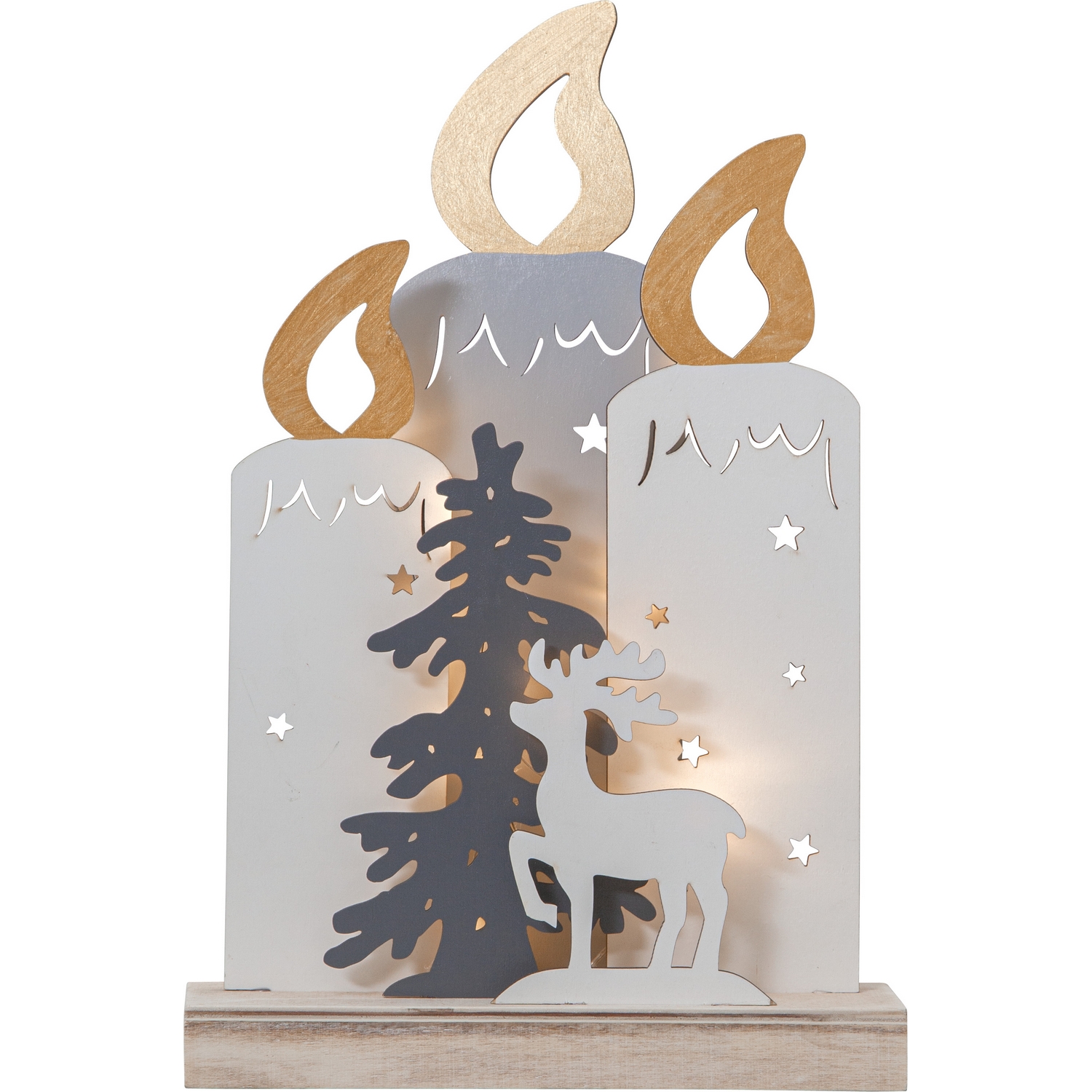 Bordsdekoration Star Trading Fauna Jul