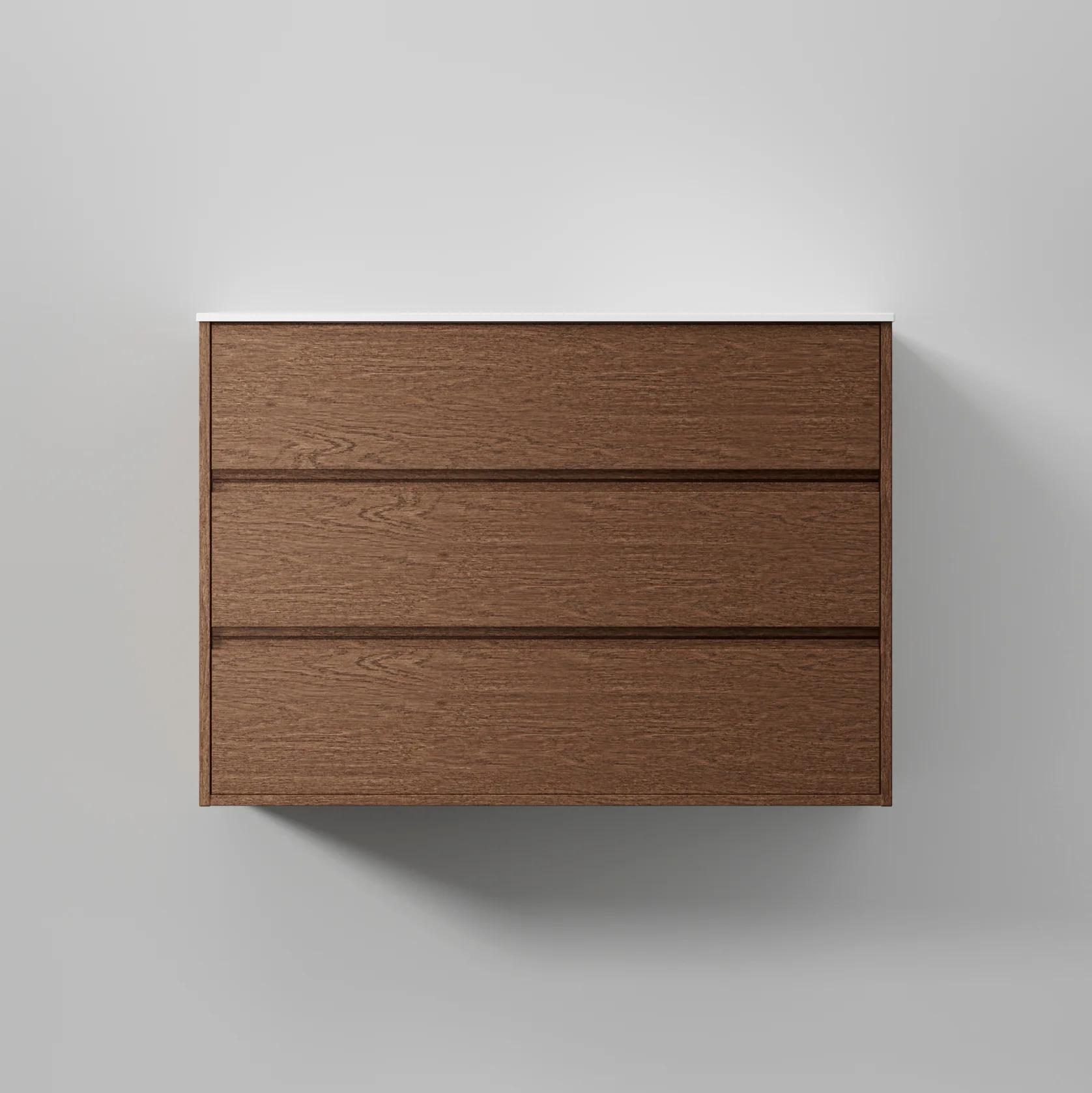 Kommod Terra Grip 100, Dark Oak, 3 Lådor Färg: Dark Oak, Bredd: 1000 mm