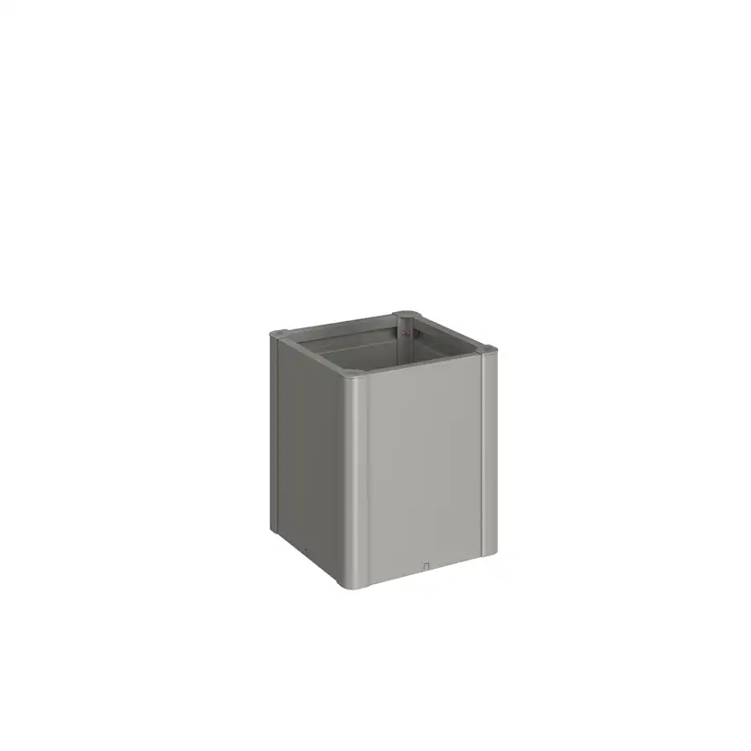 Planteringsbädd Belvedere MIDI storlek 50 metallic kvarts-gr Kvartsgrå