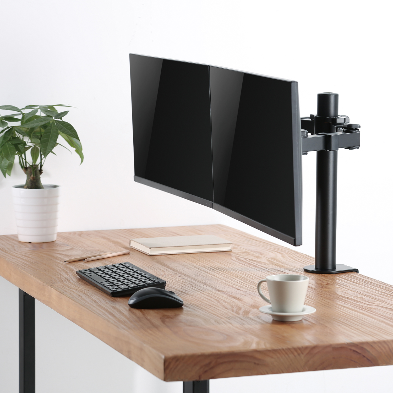 Monitorarm LogiLink Dubbel 17-32 tum 380 mm