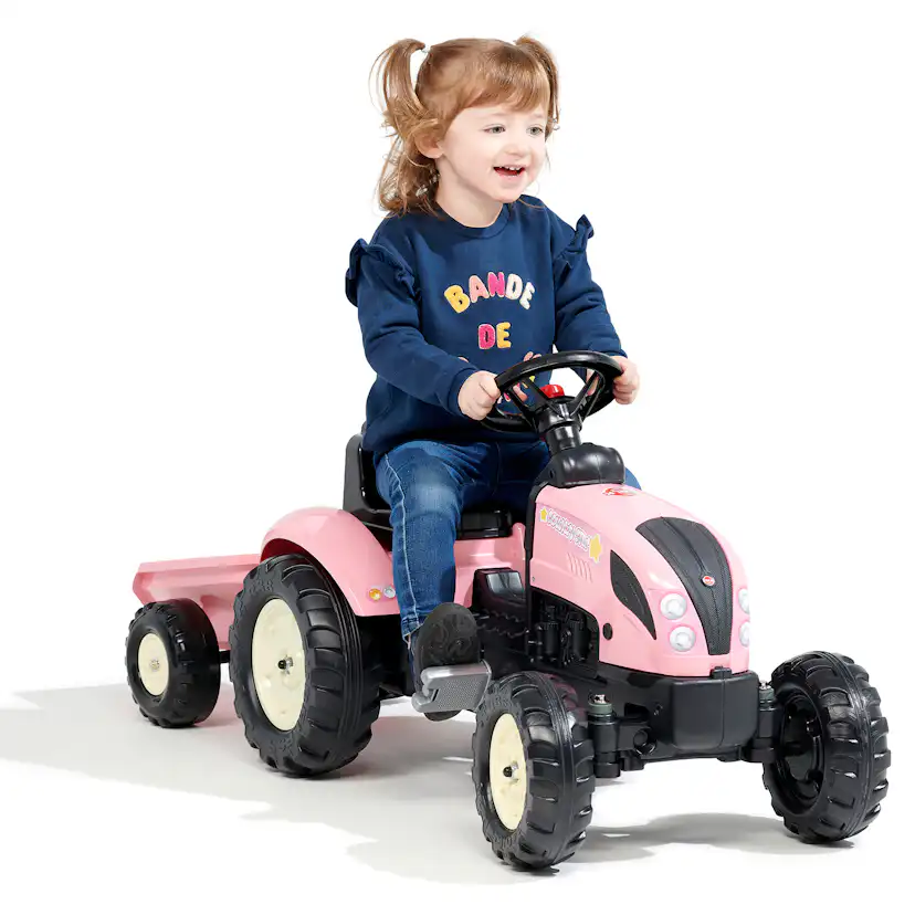 Trampbil Falk Traktor med Släp