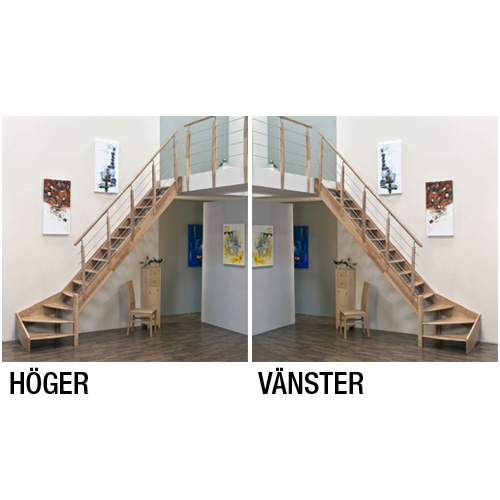 Lofttrappa Byggera Prima L-form