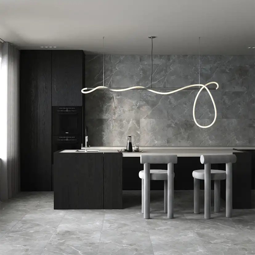 Klinker Tenfors Pulpis Dark Grey Marmor Matt 60x60
