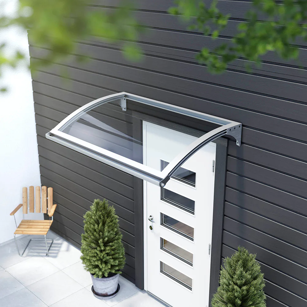 Entrétak LED silver/klarglas 1500x1000mm Silver/Klarglas