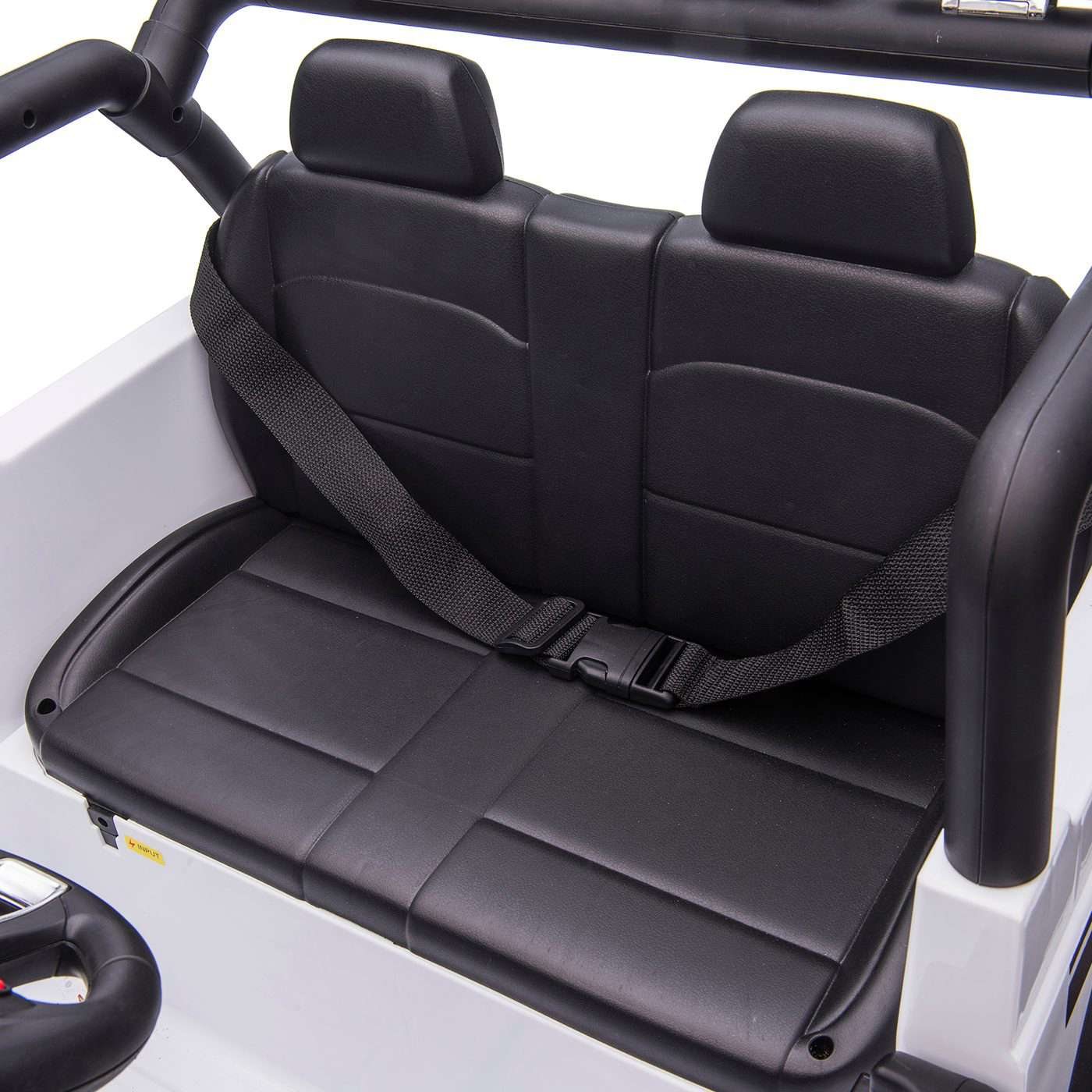 Elbil Nordic Play Offroader 12V7AH EVA hjul vit