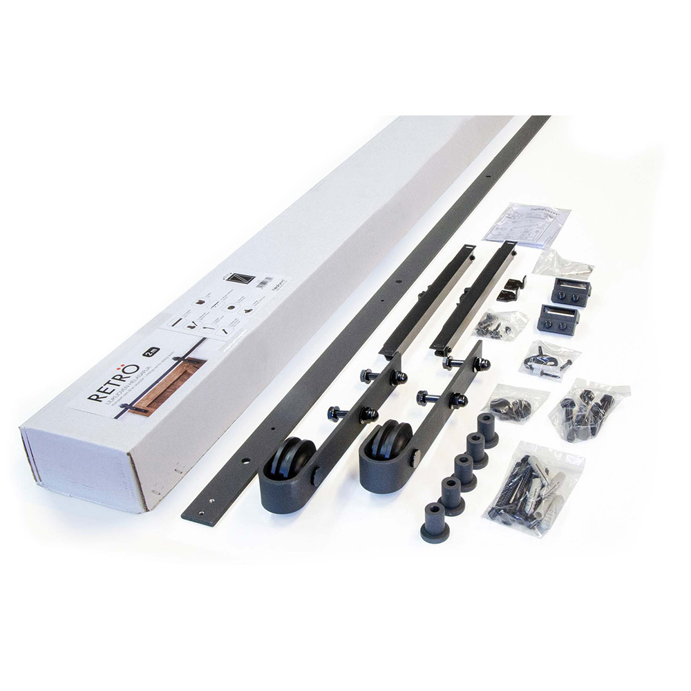 Skjutdörrsats Helaform Retrö Inkl. Skena