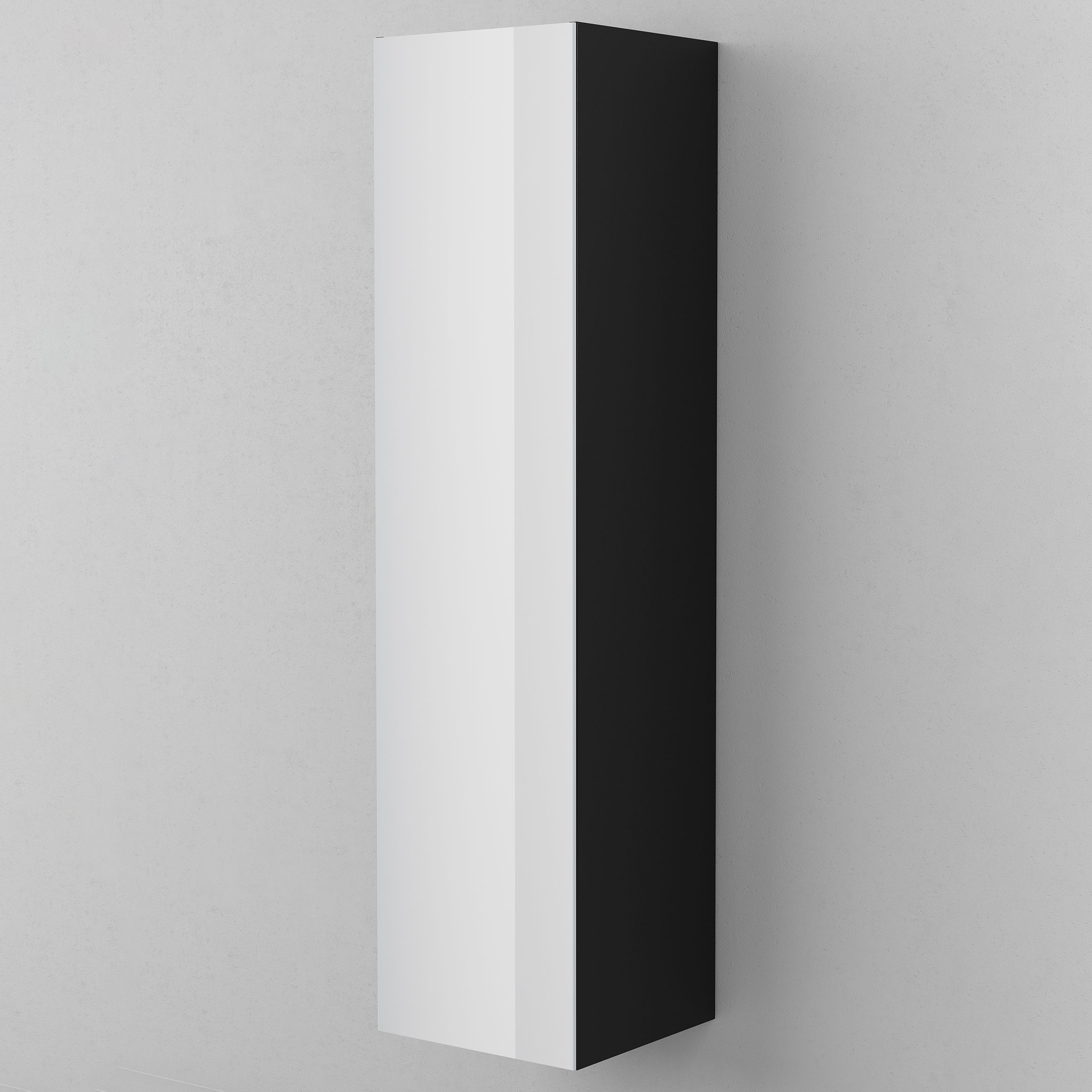 Högskåp TWIN 40,Black Oak, 5 Hyllplan, Höger,400x1600x390 Bredd: 400 mm, Black Oak, Höger utan Lådor