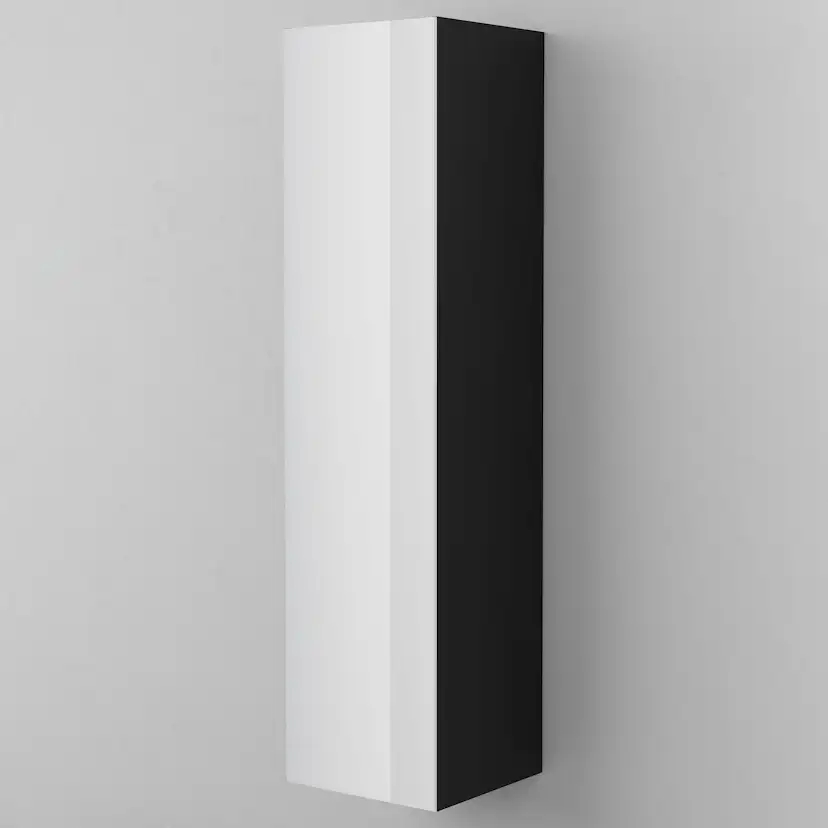 Högskåp TWIN 40,Black Oak, 5 Hyllplan, Höger,400x1600x390 Bredd: 400 mm, Black Oak, Höger utan Lådor