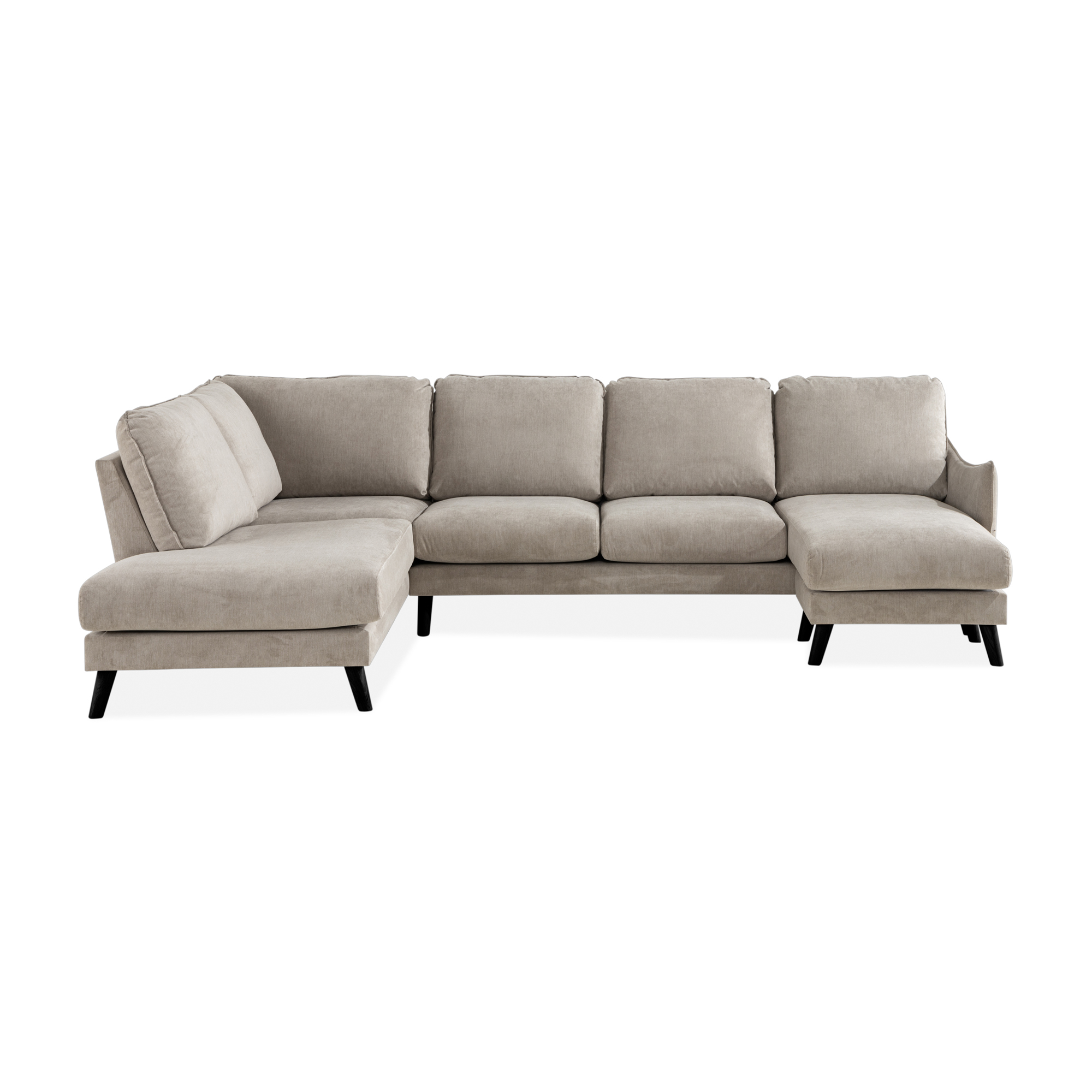 6-sitssoffa Scandi Days Trend Lyx Rak U-formad med Divan och Schäslong 310 cm