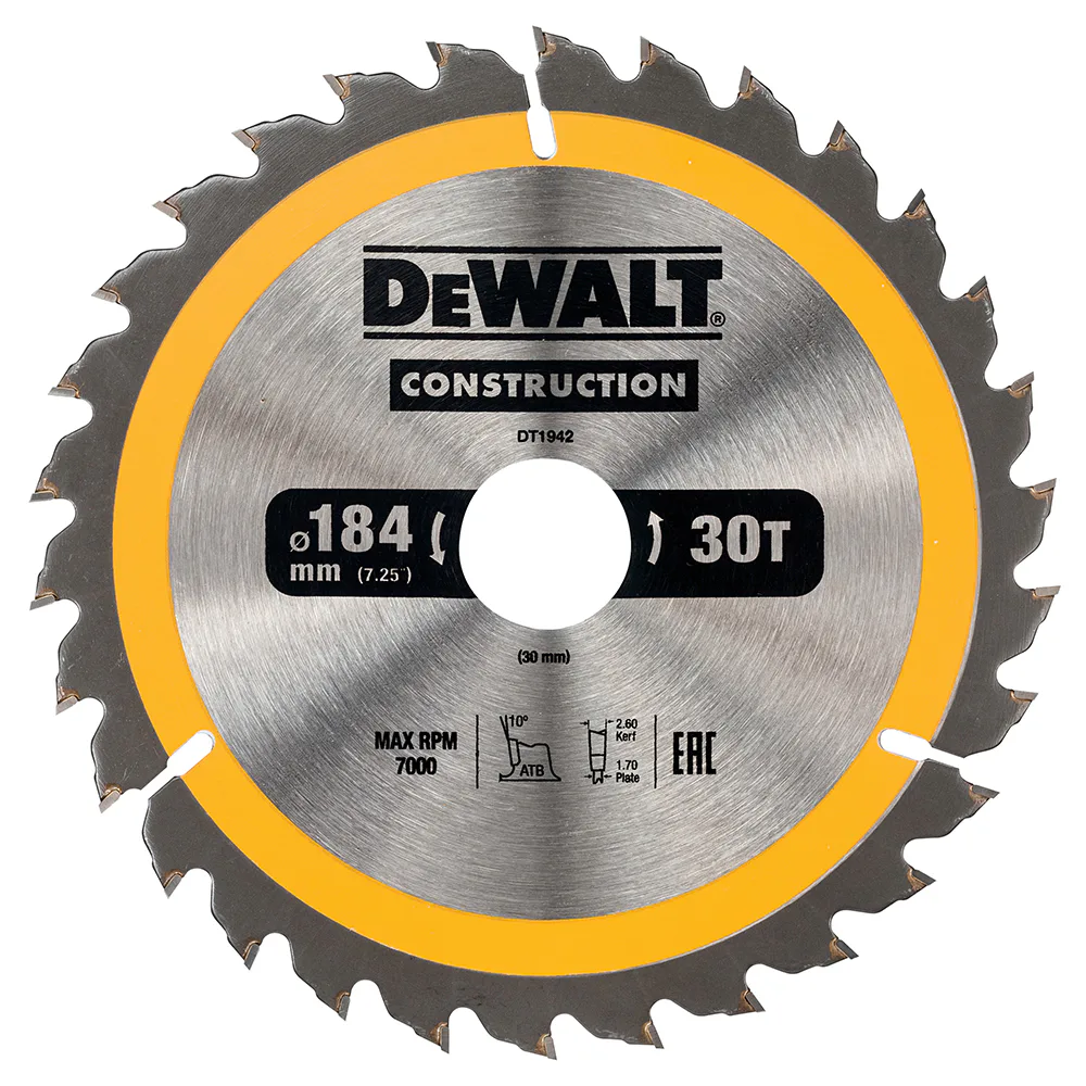 Cirkelsågblad DeWalt DT19-QZ 542612-D