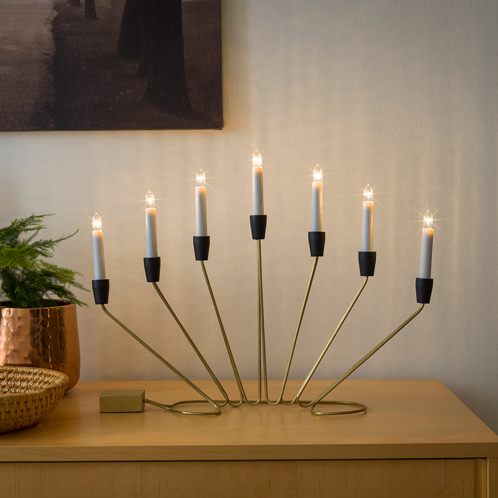 Adventsljusstake Gnosjö Konstsmide 7L Trådar