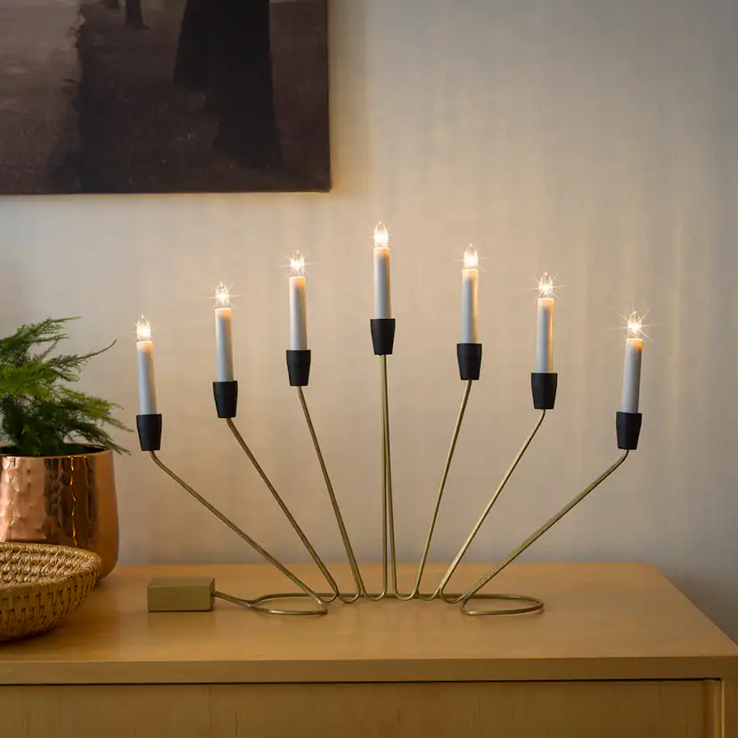 Adventsljusstake Gnosjö Konstsmide 7L Trådar