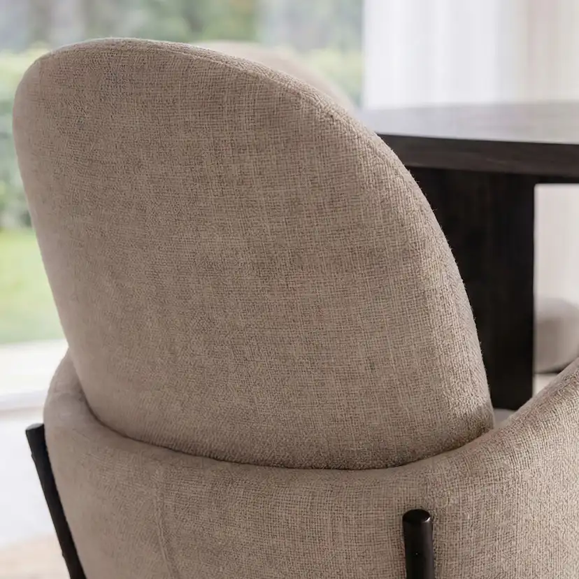 Matgrupp Venture Home Juno Ø120 cm med 4st Blom Stolar