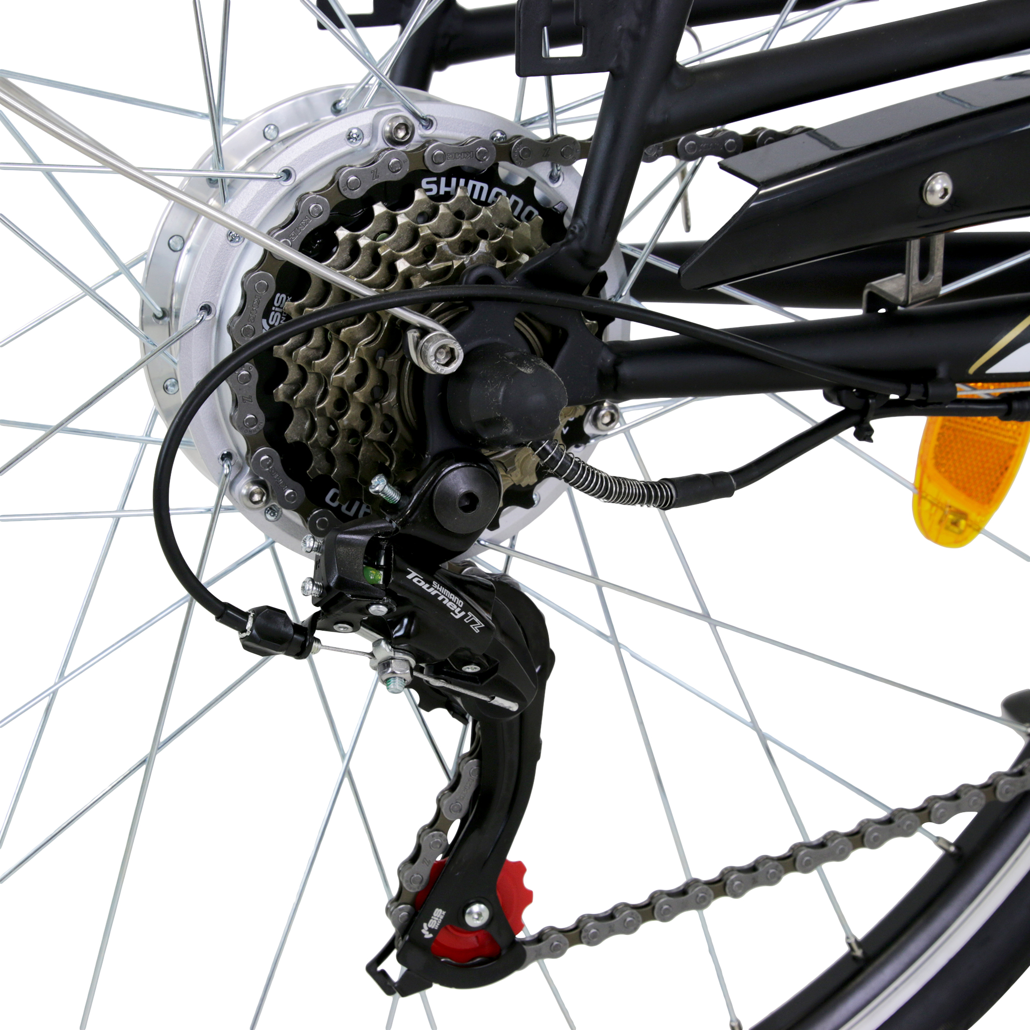 Elcykel Lyfco Dam 28" med Cykeldator Svart