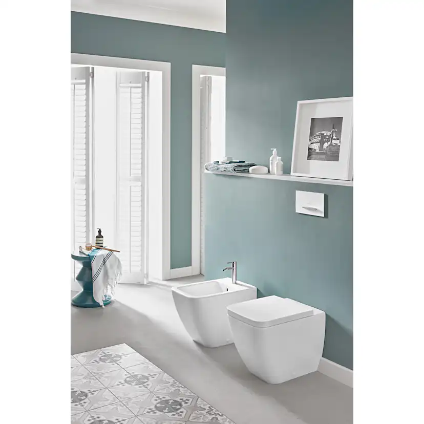 Spolknapp Villeroy & Boch ViConnect installationssystemen 92 Mattvit