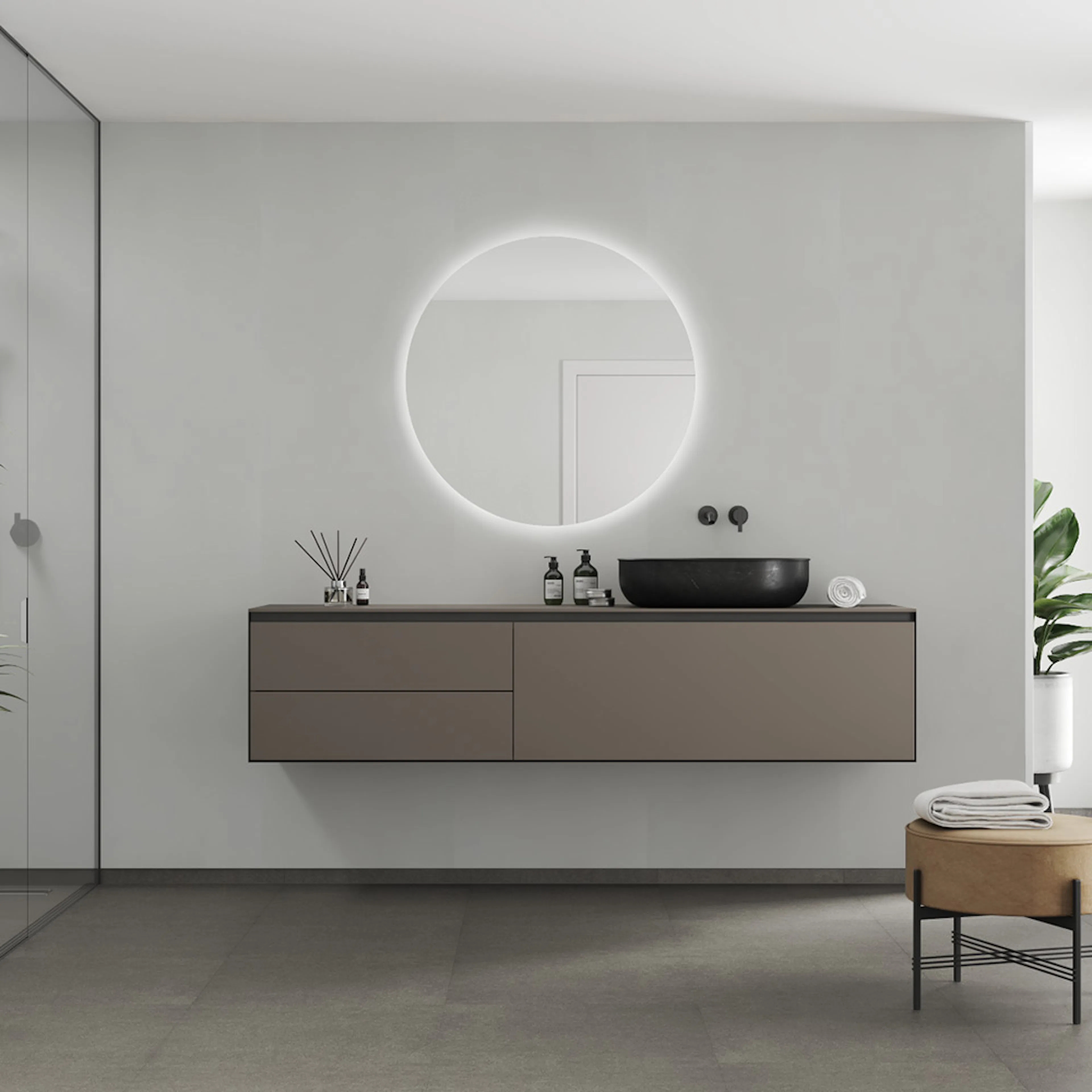Våtrumsskiva Fibo 2145-T00 S Grey Cement 10x620x2720 mm