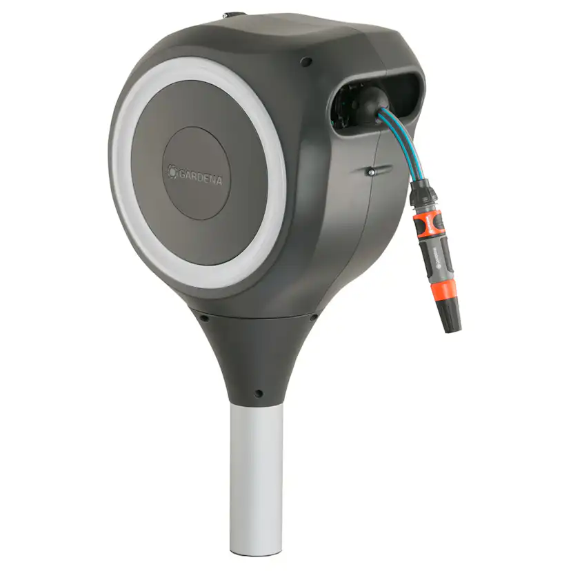 Slangbox Gardena Altan RollUp M 20m Vit