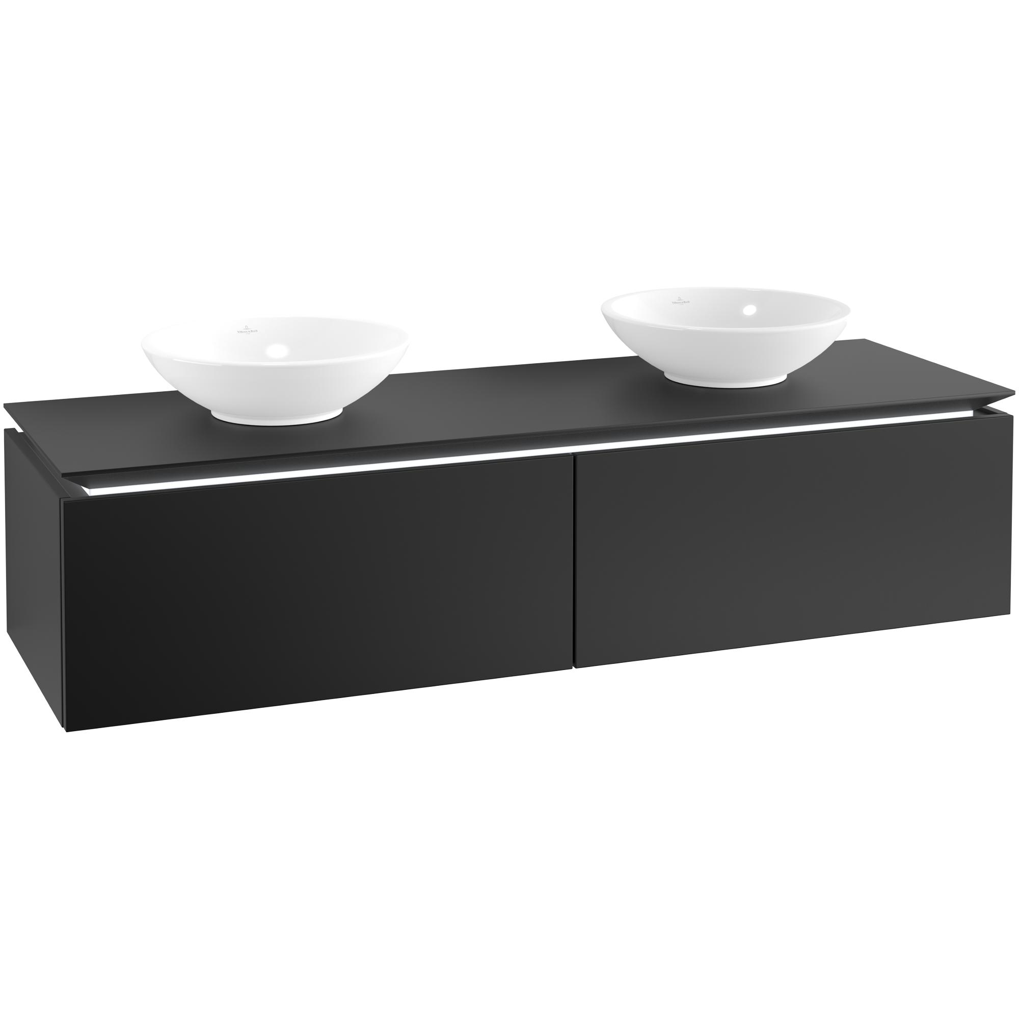 Tvättställsskåp Villeroy & Boch Legato Kompakt 1600 med 2 Lådor för Två Tvättställ från Memento
