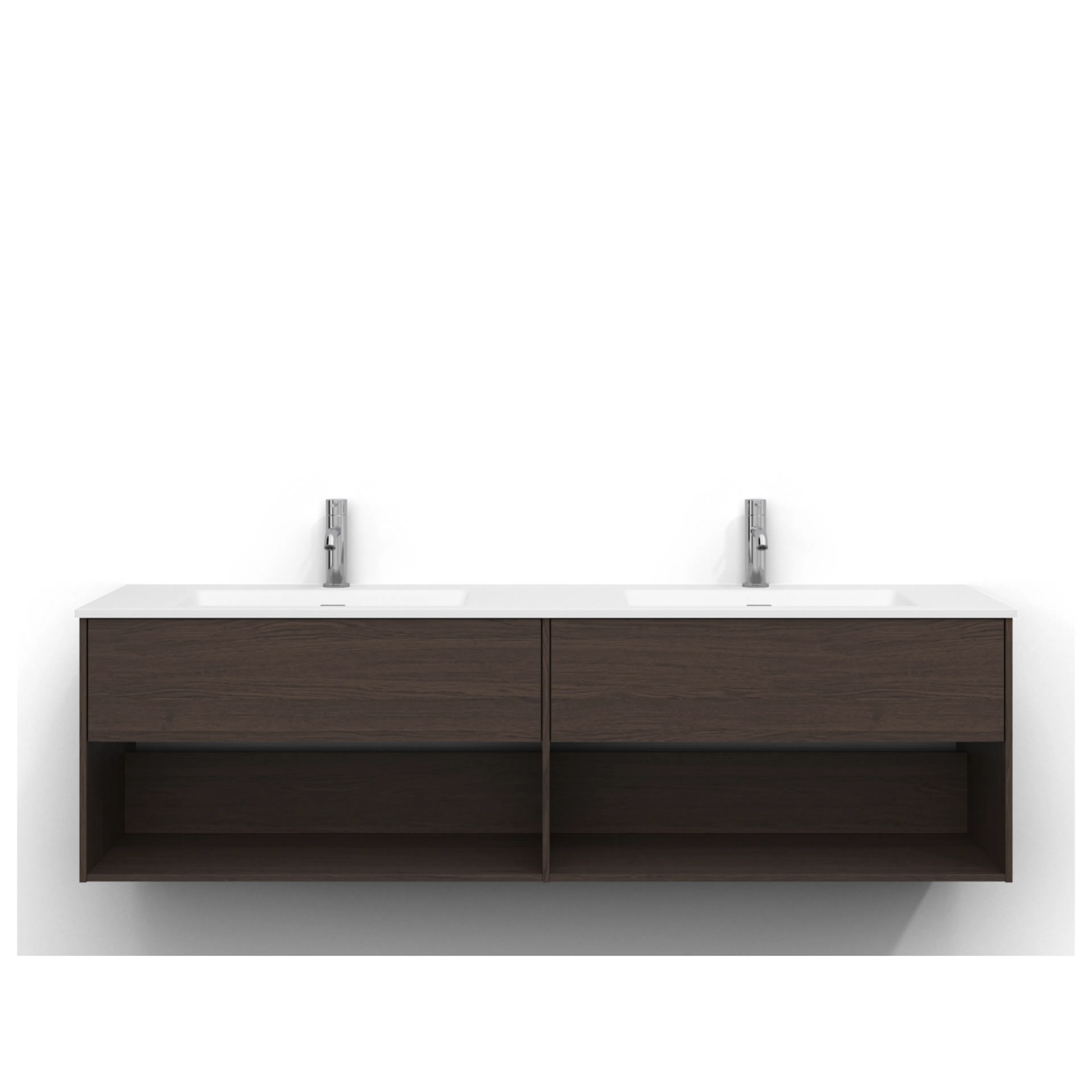 Tvättställsskåp Svedbergs Epos 160x45 med 1+1 Lådor