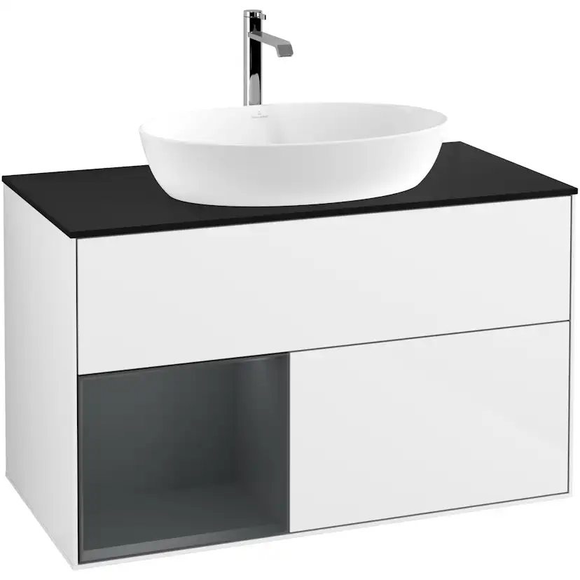 Tvättställsskåp Villeroy & Boch Finion med 2 Lådor Hylla och Bänkskiva för Fristående Tvättställ från Artis & Collaro