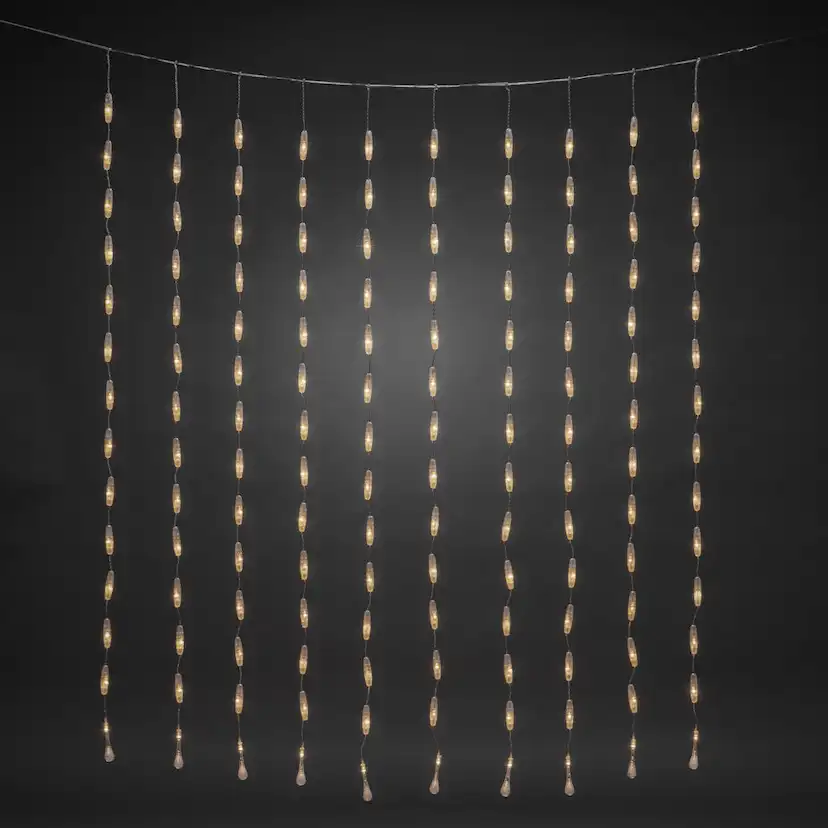 Gardinslinga Gnosjö Konstsmide med Droppar