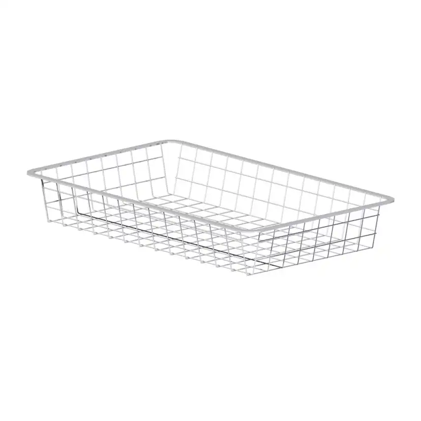 Trådback vit 527X527X85 Vit, 85 mm