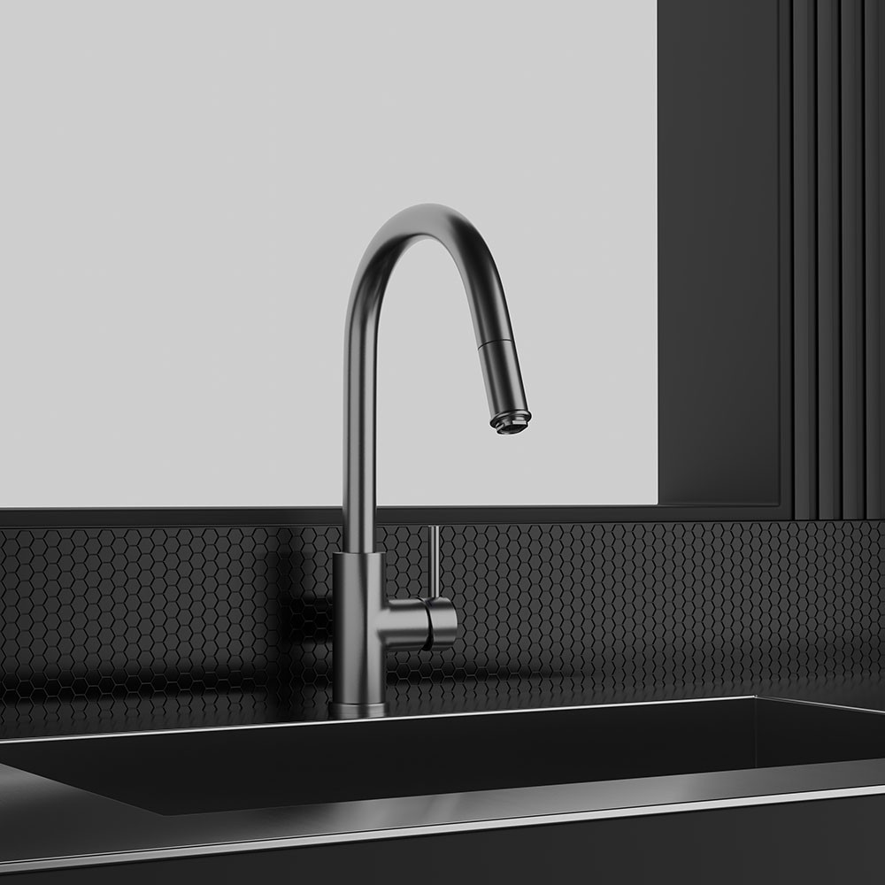 Köksblandare Scandtap Steel Access Rostfritt Stål Utan Diskmaskinsavstängning