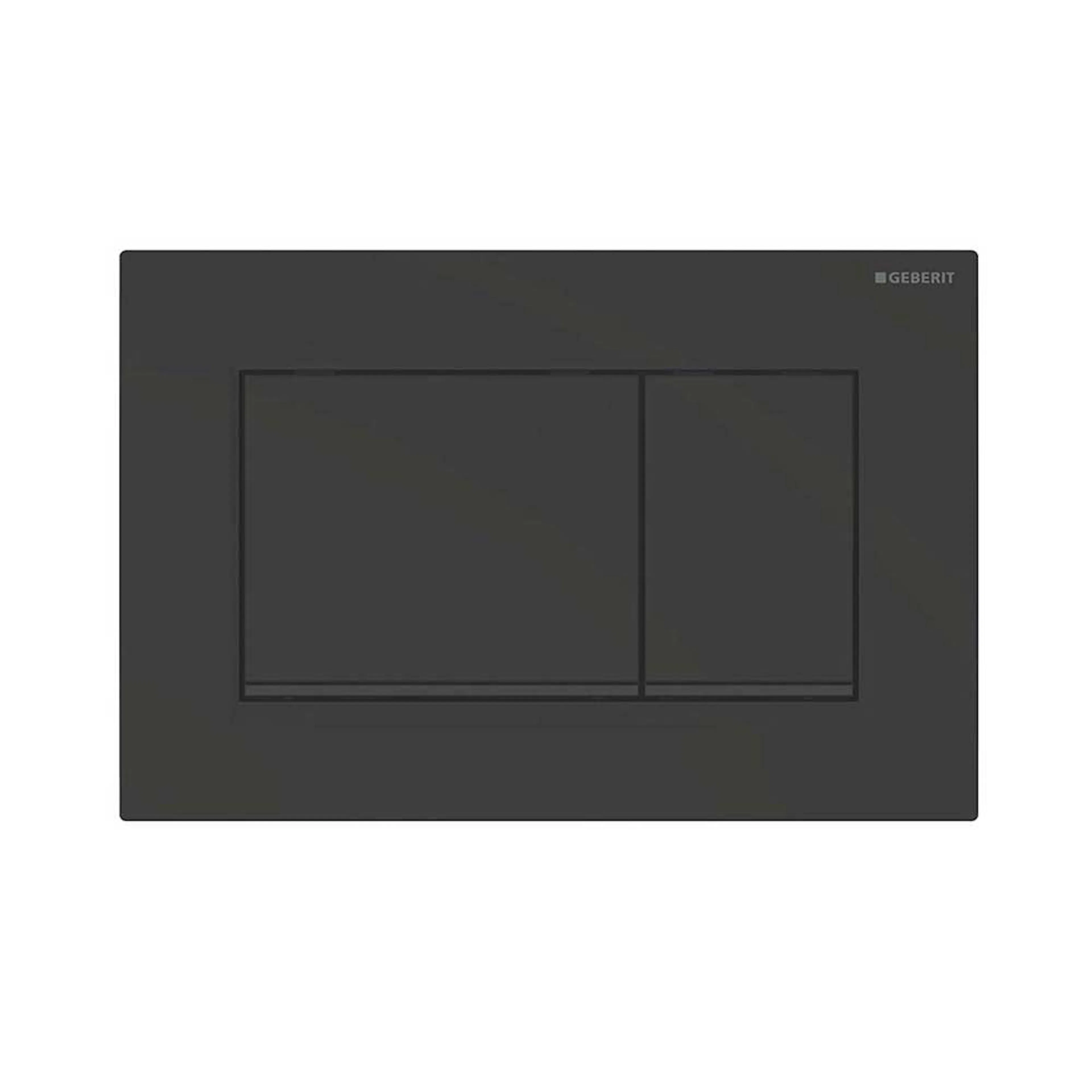 Spolknapp Geberit Sigm20 mattsvart/svartblank dubbelspolning Dubbelspolning, Mattsvart/Svart Blank