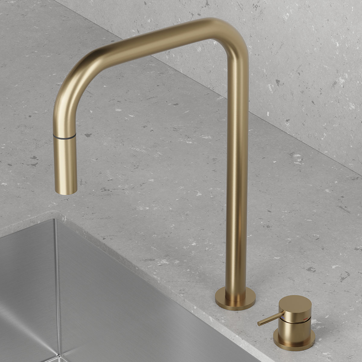 Köksblandare Scandtap Harmonized K2P Square
