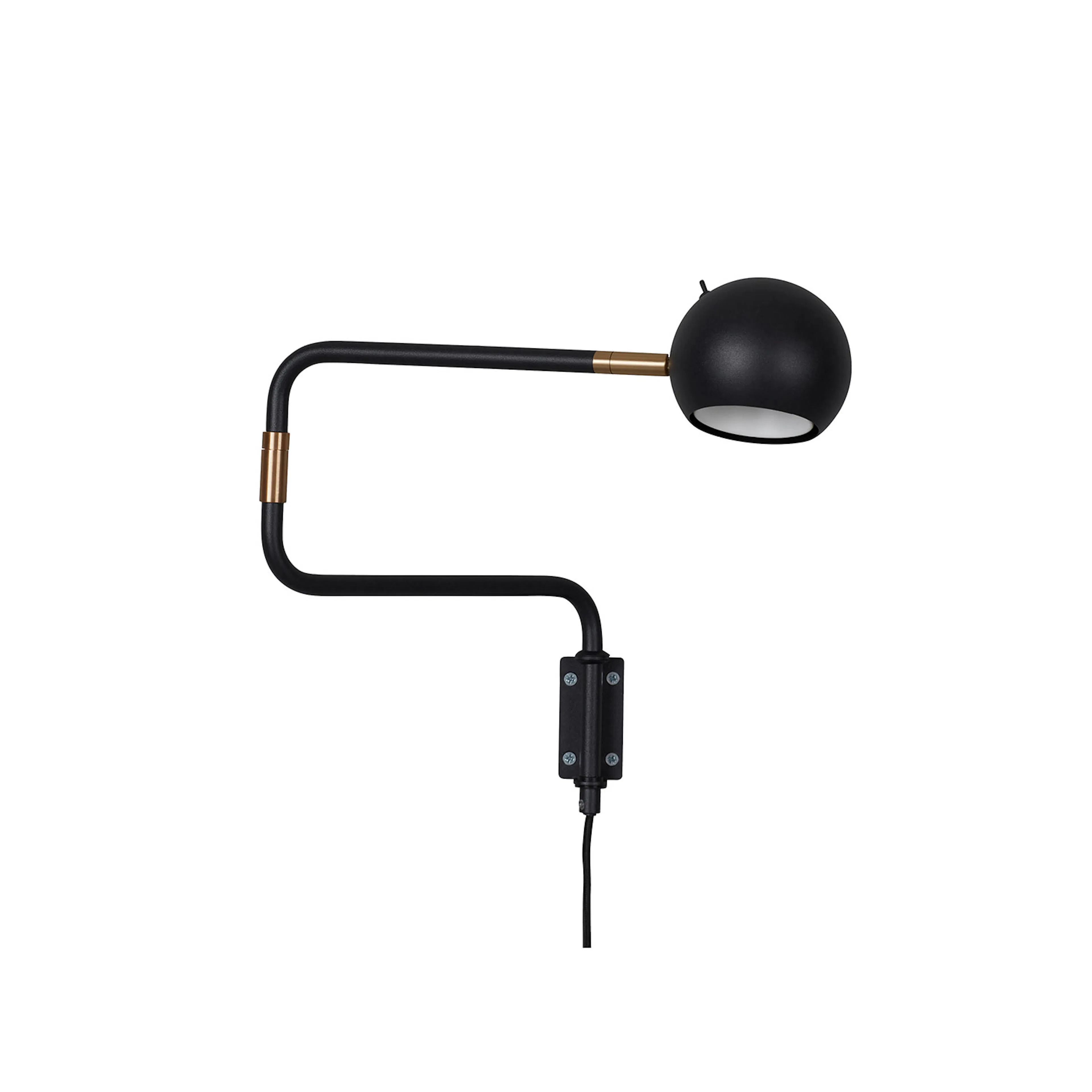 YES! vägglampa 62cm Svart
