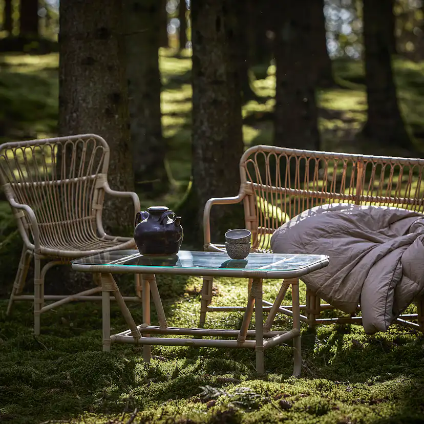 Trädgårdsfåtölj Hillerstorp Lyckesö Loungefåtölj i Naturrotting