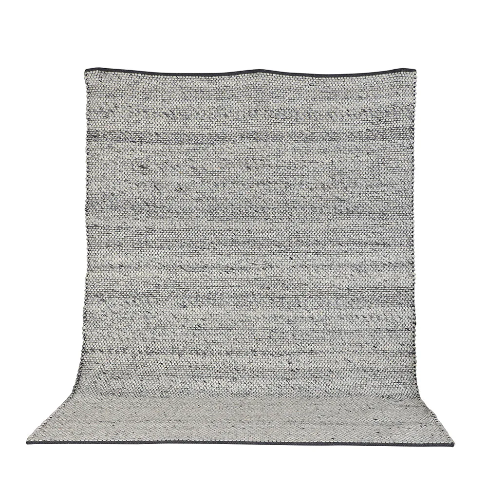 Ganga Wool Carpet 200x300cm Grey Grå, Mått: 303x201 cm