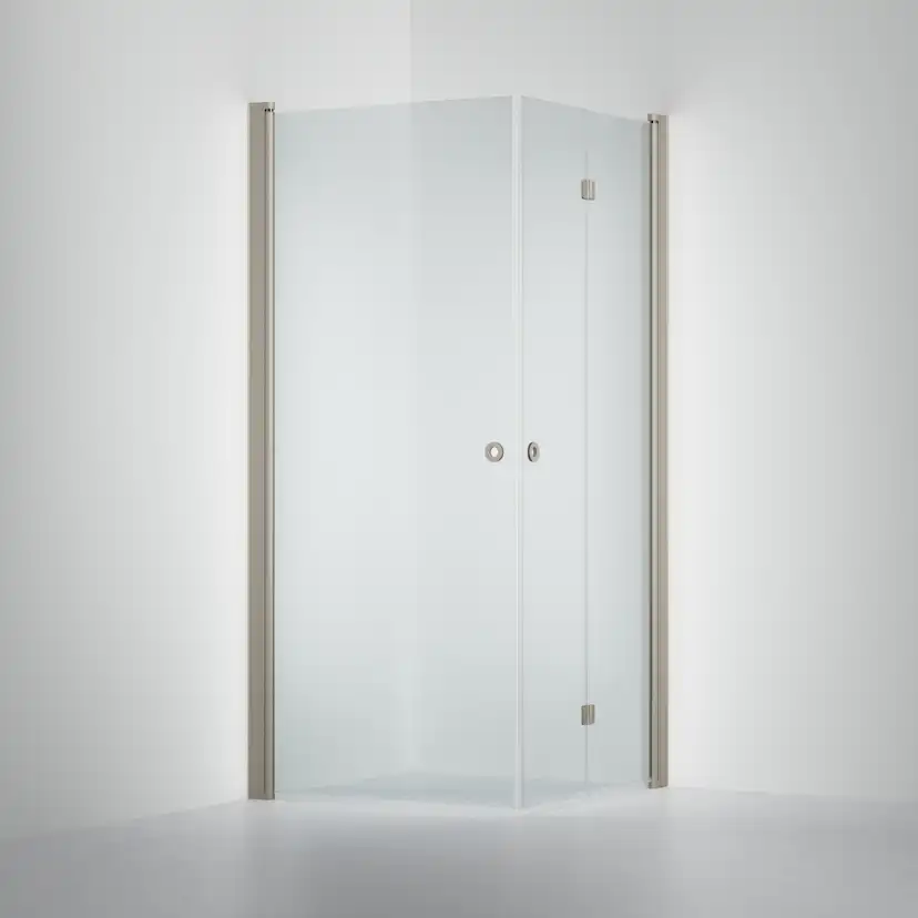 Duschvägg Linc 66 Flex, Clear, Stone, Enkeldörr (V) 700 mm ( Stenprofil, Klarglas, Enkeldörr (V) 700 mm, Vikdörr (H) 800 mm