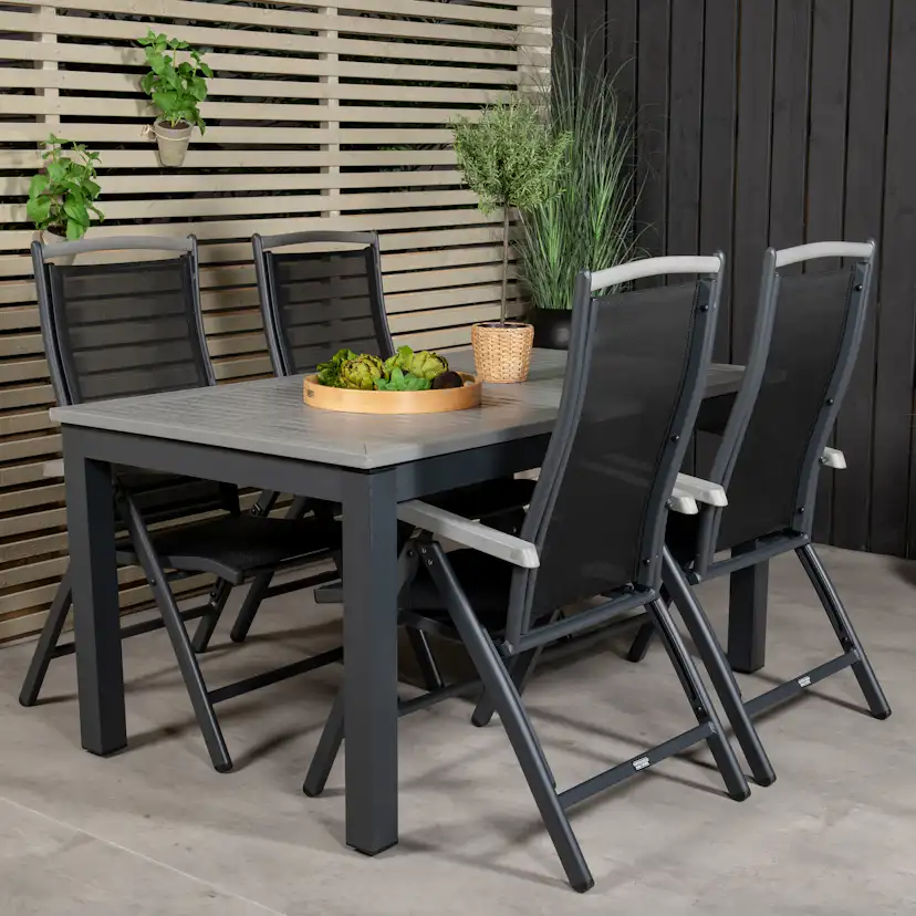 Matgrupp Venture Home Aleyna 160/240 med 4 Stolar